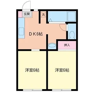 ウエストヒルズC棟【202号室】の間取り