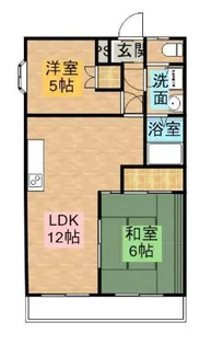 エステート鹿児島【101号室】の間取り