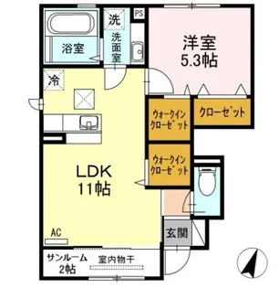 アリエッタ【101号室】の間取り