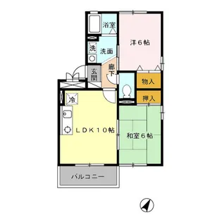 セジュールK【1階】の間取り