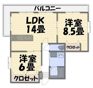第3脇野コーポ【2階】の間取り