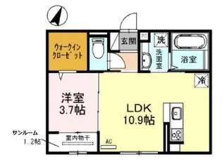 メゾンシトロン【102号室】の間取り