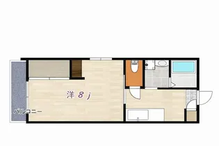 コミエンソ小松原【2階】の間取り