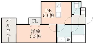 レガリア南新町【202号室】の間取り