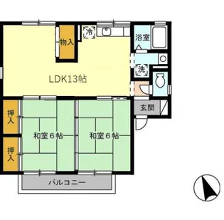 セジュールU【2階】の間取り