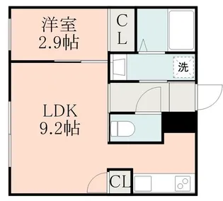 WEISSE WAND【102号室】の間取り