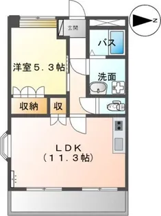 パラダイスガーデン【2階】の間取り