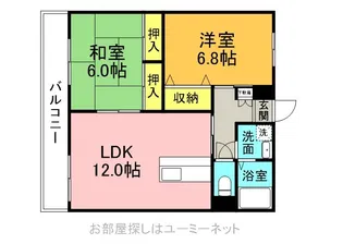 リバーサイド東玉【3階】の間取り