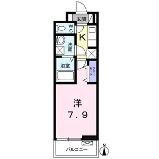 ヒルサイド ビュー【1階】の間取り