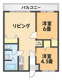 紫原スカイハイツ【103号室】の間取り