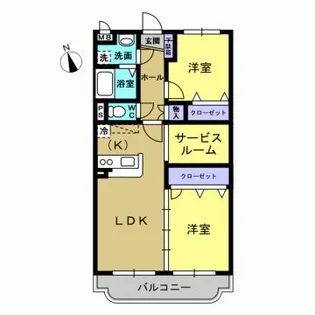 Y・Kストーク【203号室】の間取り