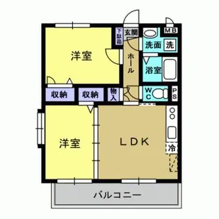 セトルII【3階】の間取り