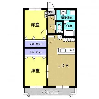 中央パレスK【3階】の間取り