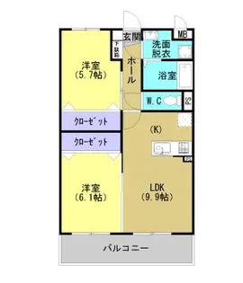 こすもす館【2階】の間取り