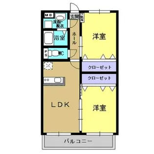 こすもす館【2階】の間取り