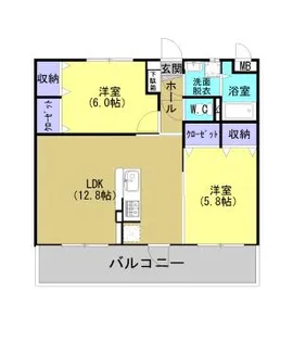 ボナール霧島【2階】の間取り