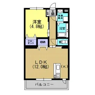 エスト ラルーチェT【1階】の間取り