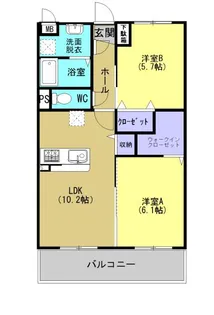 コモード II【3階】の間取り