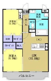 プルメリア(霧島)【201号室】の間取り