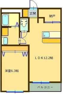 ジョイントリバーあもり【3階】の間取り