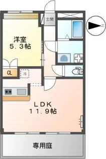 ベルメゾン ルージュ【1階】の間取り