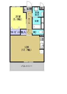 鹿児島県姶良市西餅田【マンション】の間取り