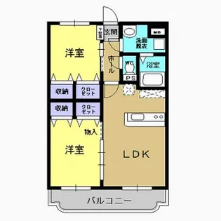 Y&M向日葵【107号室】の間取り