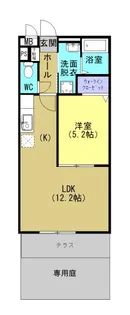 エステル【1階】の間取り