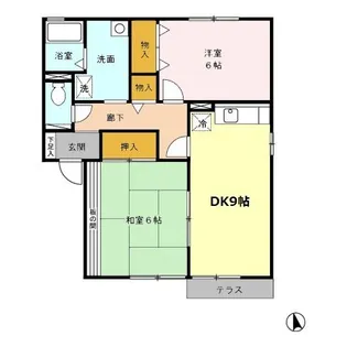 セジュール・エスポワ A棟【1階】の間取り