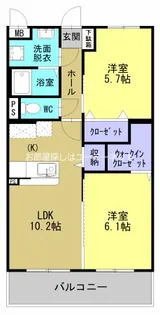 Sヒナタ【3階】の間取り