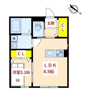 Bijou【1階】の間取り