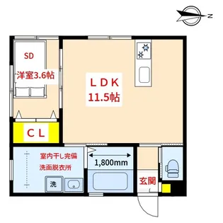 Carino【1階】の間取り