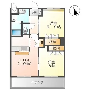 Green Park 絆【2階】の間取り