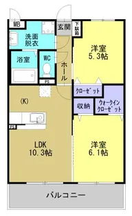 エンジェル【2階】の間取り