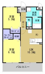 エンジェル【2階】の間取り