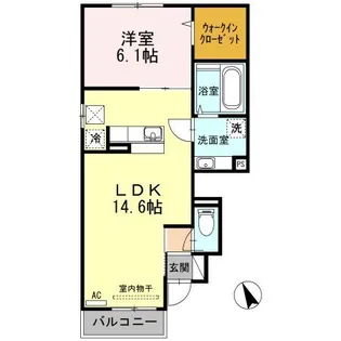 カーサ・ドマーニ【1階】の間取り