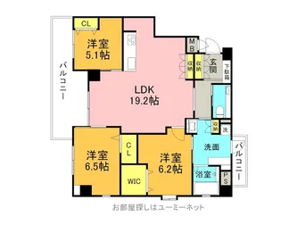 ラ・シック四季美【1階】の間取り