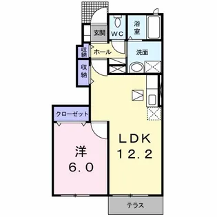 プロムナード・F【1階】の間取り