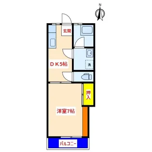 府中ハイツ【1階】の間取り