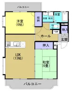 鹿児島県姶良市東餅田【マンション】の間取り