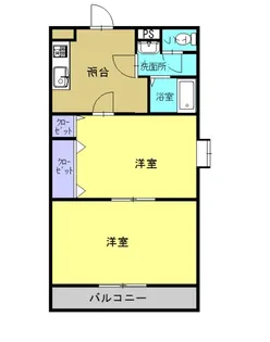 鹿児島県姶良市西餅田【マンション】の間取り