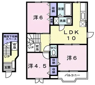 クレストール見次A【2階】の間取り