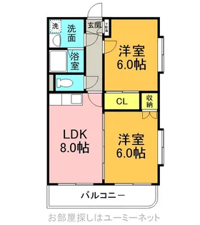 ユーミーひまわり【301号室】の間取り