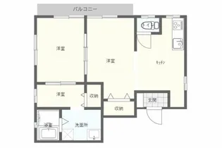 浜田アパートB【201号室】の間取り