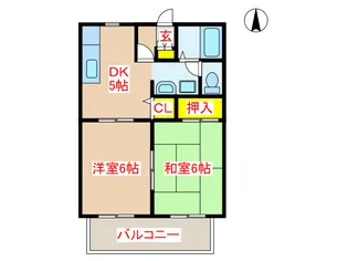 カーサ・エルドラド【1階】の間取り