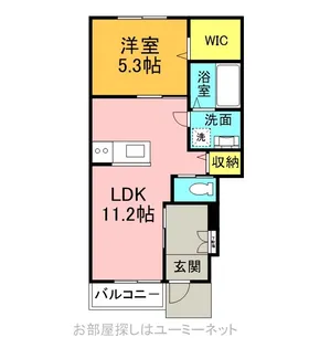 セラディール真孝【106号室】の間取り
