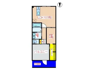 ボナール福島 A棟【2階】の間取り