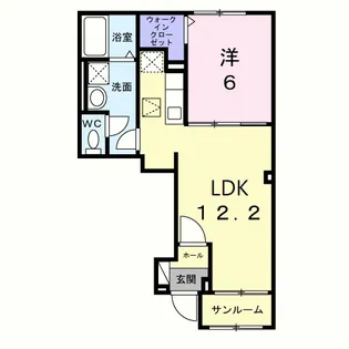 ベル・コリーヌII【1階】の間取り