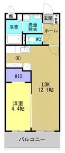 N GARDEN【103号室】の間取り