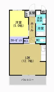 サンシャインMIYABI【202号室】の間取り